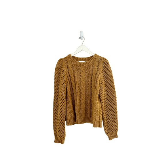 Loveshackfancy Rosie Cable Knit Sweater Amber - Picture 11 of 13